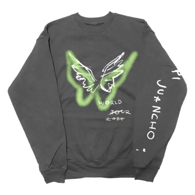 Official Maluma Papi Juancho Wings Pullover Hoodie Grey