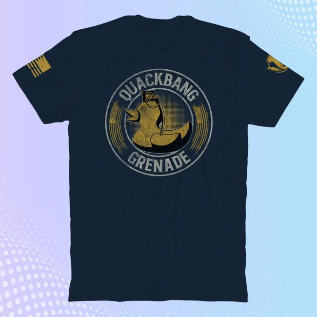 Official The Fat Electrician Merch Bunker Branding Quackbang T-Shirts Navy