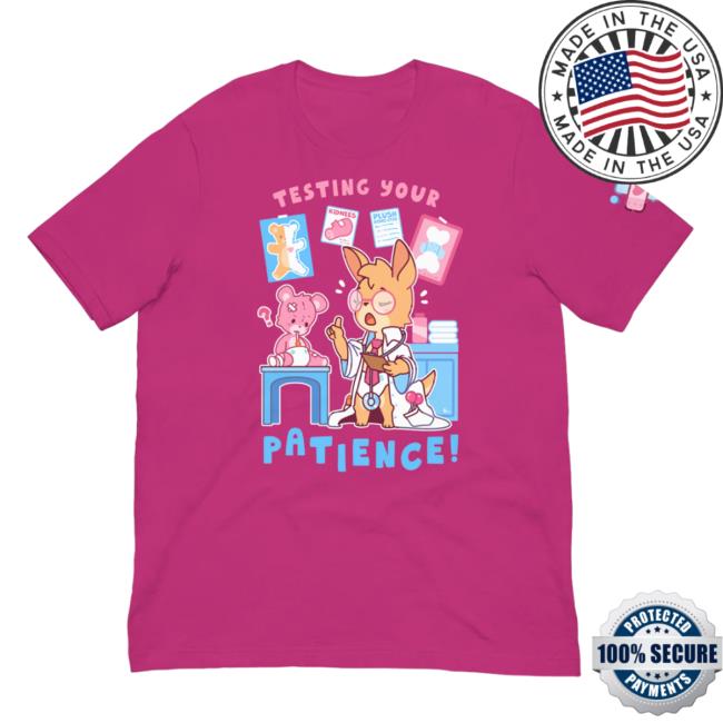 Official Pretend Again Testing Your Patience Shirt 2023 Magenta (UwU / Oooh Woo! Shirt) Pretendagain