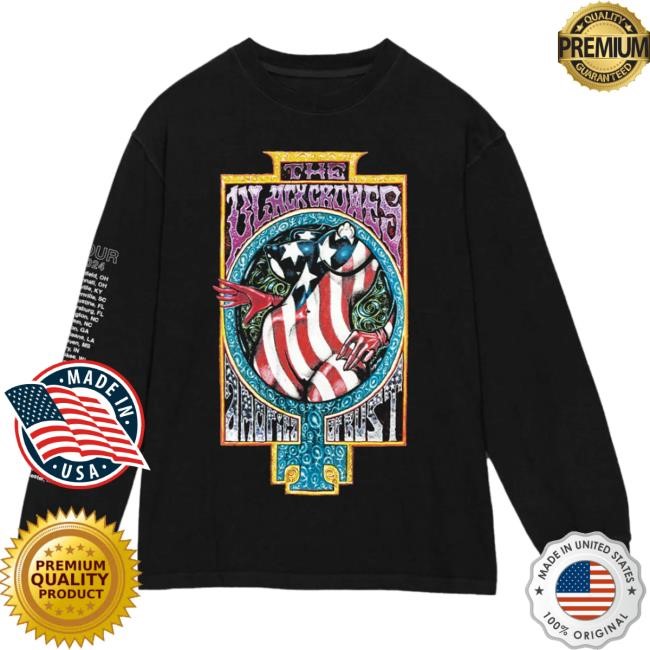 Official The Black Crowes Amorica Or Bust 2024 Long Sleeve TheBlackCrowes