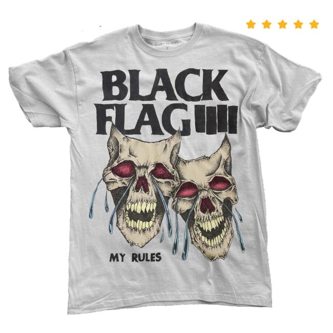 Black Flag IIII My Rules Tee Shirt