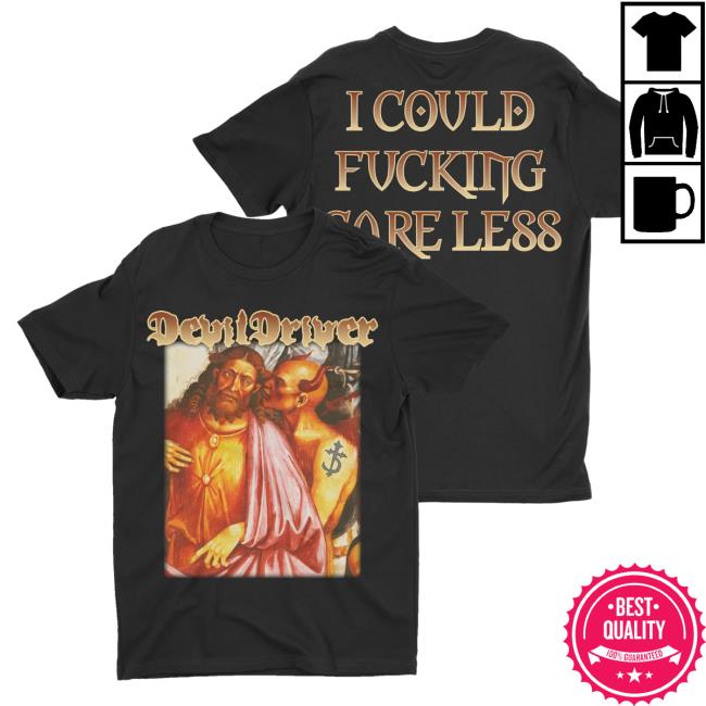 Official Night Shift Merch Store Devildriver - Care Less Jesus T-Shirt NightShiftMerch