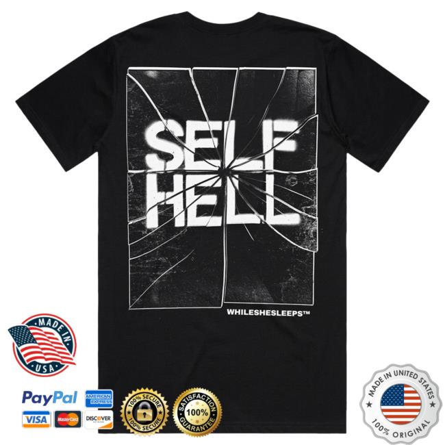 Official While She Sleeps Merch Bar Self Hell Album Sweatshirts Black Merch Bar