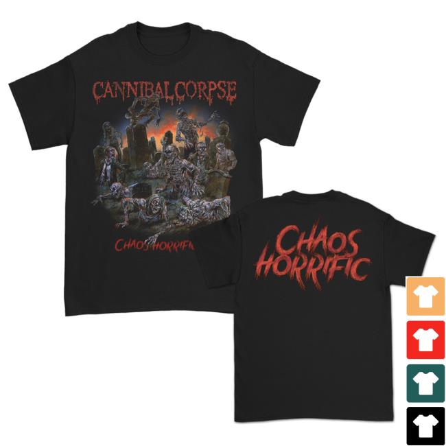 Official Kings Road Merch Store Cannibal Corpse Chaos Horrific Alternate Attractive Shirt (Black) Kings Road Shop CannibalCorpse