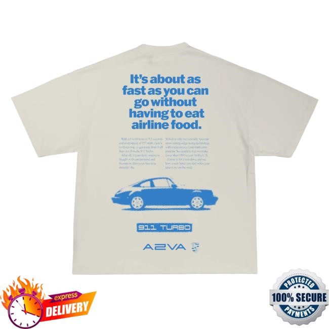 Official Shop Azva Merch Vintage Blue Turbo Shirt New