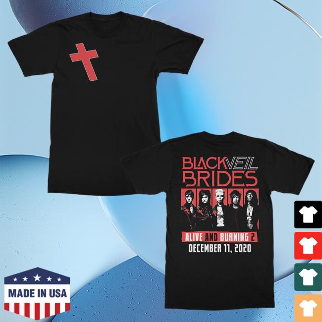 Official Black Veil Brides Merch Store Black Veil Brides 12/11 Event Popover Shirt Black Veil Brides Clothing Shop