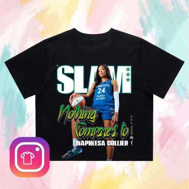 Official Slam Goods SLAM Women's Crop Cover Shirts Black - Napheesa Collier (SLAM 257)