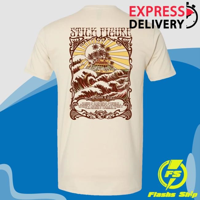 Stick Figure 2025 Island Holiday Tour Tees (Natural) Stick Figure Merch Store Official