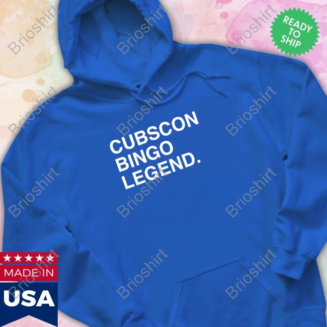 Chicago Cubs Store Merch Shop Obvious Shirts Cubscon Bingo Legend Hooded Sweatshirt Chicagocubs