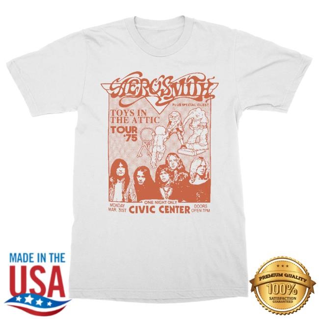Official Aerosmith Merch Store One Night Only Top Shirt