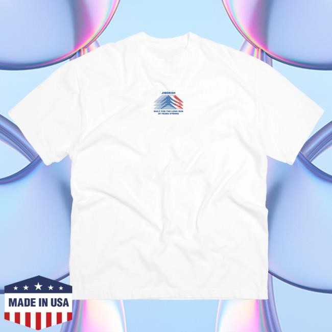 Official Jiberish Clothing Jiberish Never Ran Hot Shirt White - 20 Year Anniversary