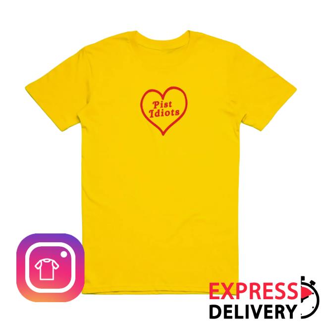 Pist Idiots Yellow Heart Hoodie