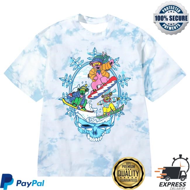 Chinatown Market GD Snowflake Tshirt Blue Tie Dye Market Studios Merch Store Official