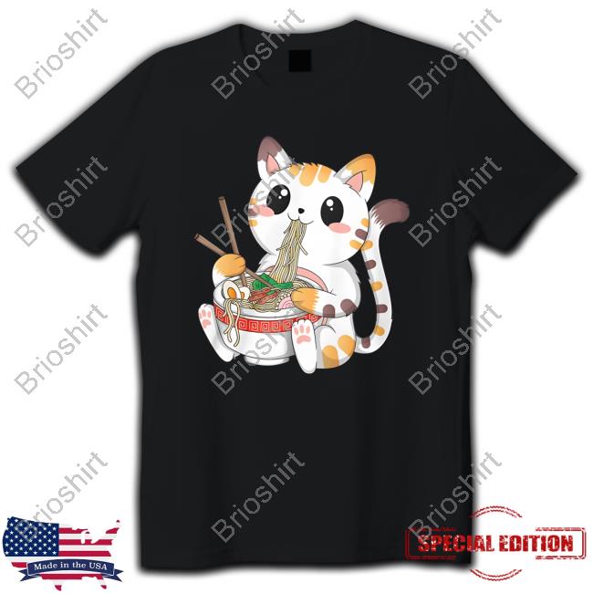 FURIA His Wattson Cat Eat Noodles Shirts