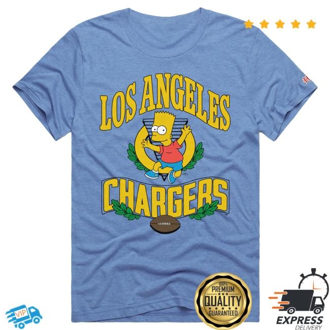 Official Los Angeles Chargers Homage x The Simpsons Unisex Shirt - Powder Blue