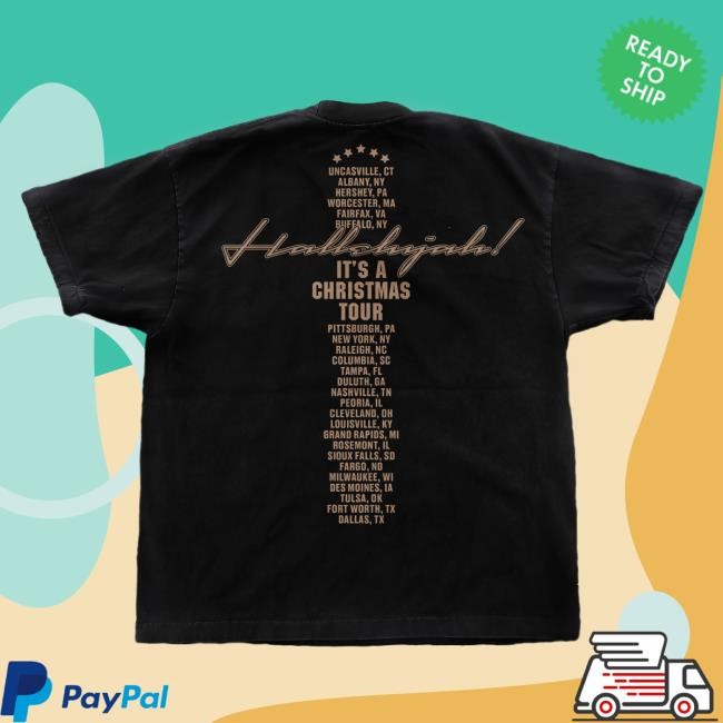 PTX Hallelujah Tour Black Tee Shirt Pentatonix Merch