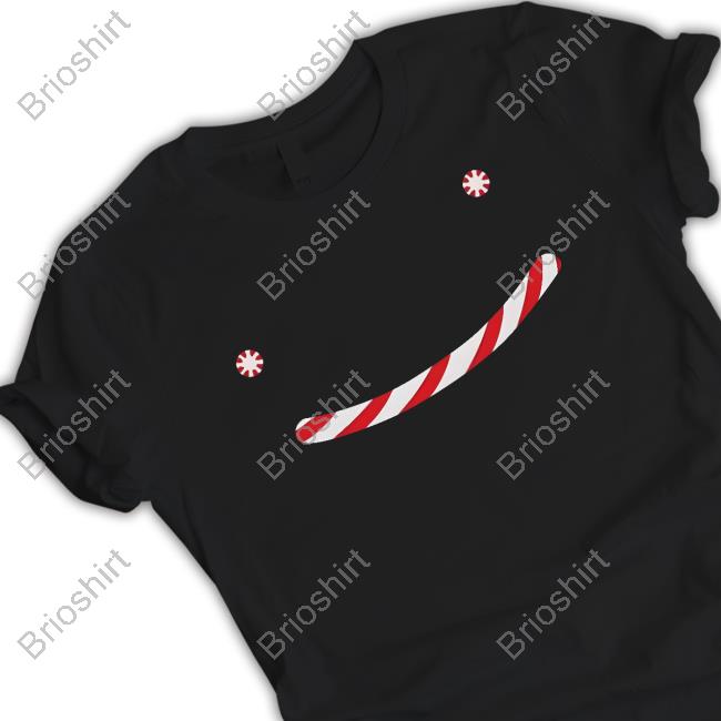 Official Bfcm Dream Holiday Candy Cane Smile Hoodie