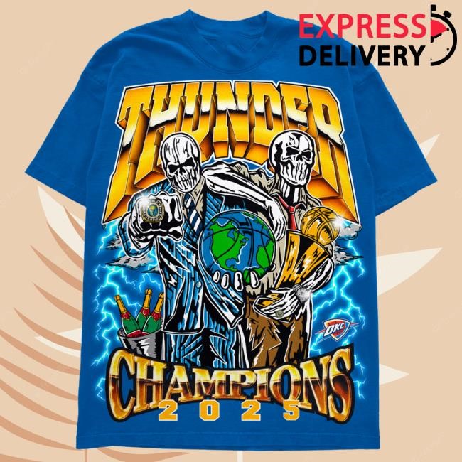 Thunder World Champs Tshirt - Blue | Warren Lotas Official NBA