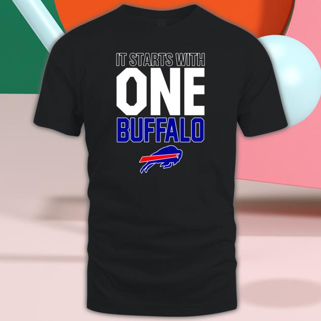 Official It starts with one Buffalo T Shirt