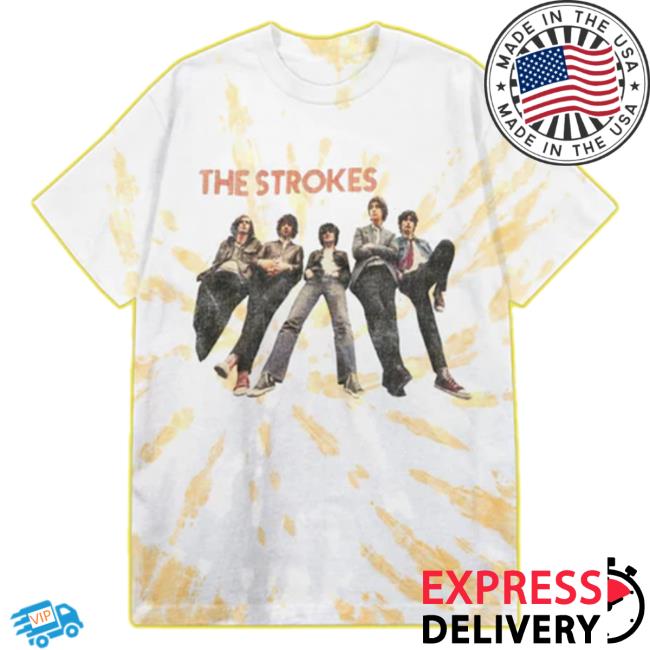 Official The Strokes Photo Tie-Dye Tee