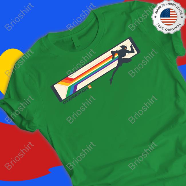 Official Blizzard Gear 2023 Unisex Overwatch 2 Tracer Pride Long Sleeve Tee