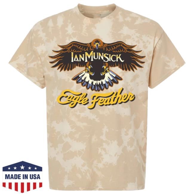 Eagle Feather Sand Dye New Tee Ian Munsick Official Store
