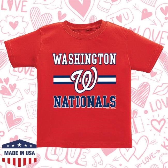 Washington Nationals Boys Red Home Team Short Sleeve New Shirt | Rally House Official Merch Store – Buy Official MLB T Shirt