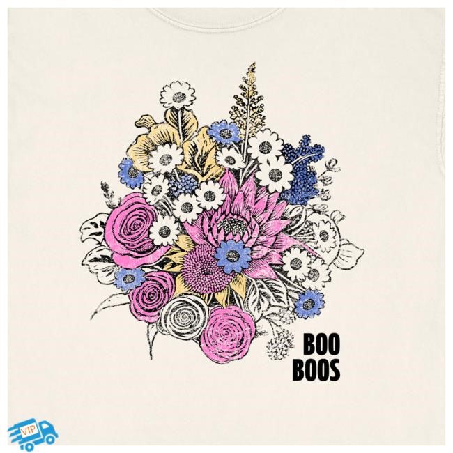 Official Hello Merch Boo Boos Flowers Tshirt HelloMerch