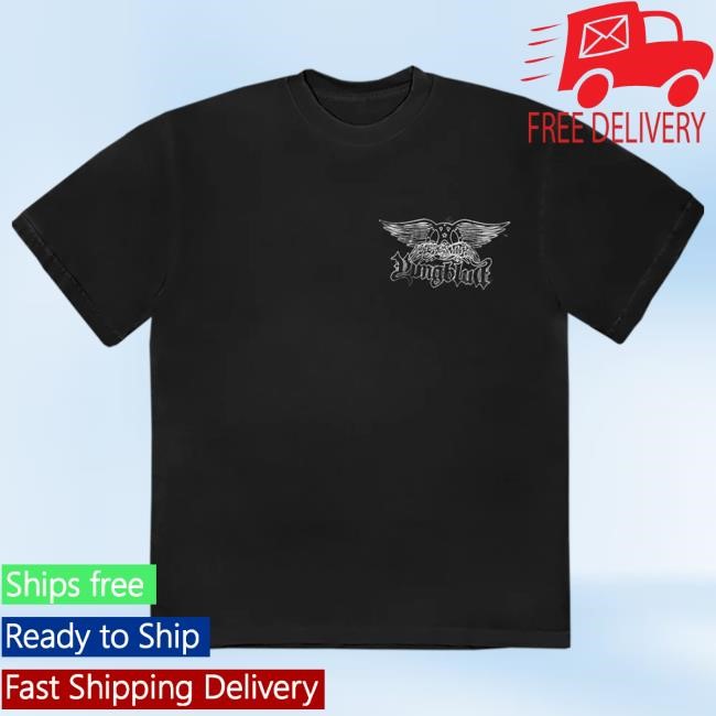 Official Aerosmith Aerosmith & Yungblud - One More Time Black Shirts