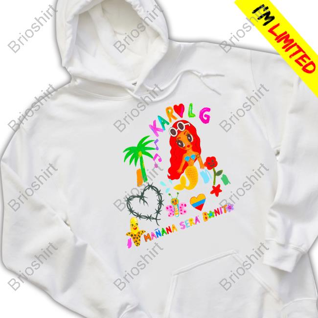 Manana Sera Bonito Merch Mañana Será Bonito Collage Hooded Sweatshirt Shopkarolg