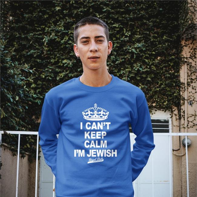 I Can't Keep Calm I'm Jewish Bagel Deli Denver Long Sleeve Tee Ryan Warner