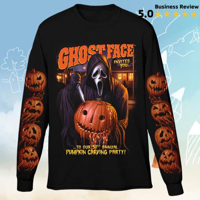 Official Cavity Colors Ghost Face: Halloween Party - Popover Shirt