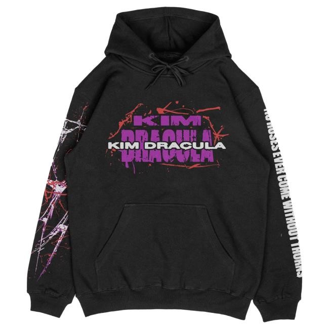 Kim Dracula Official Merch Shop Kim Dracula Bloody Face Hoody
