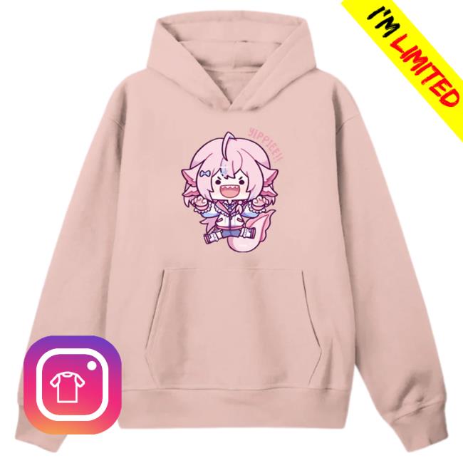 Official Uwumarket Elio Axolotl Crewneck Sweatshirt(Pink) Uwu Market