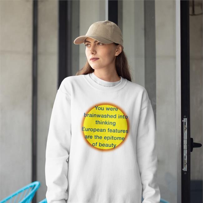 Shirts That Go Hard You Were Brainwashed Into Thinking European Features Are The Epitome Of Beauty V Neck T Shirt