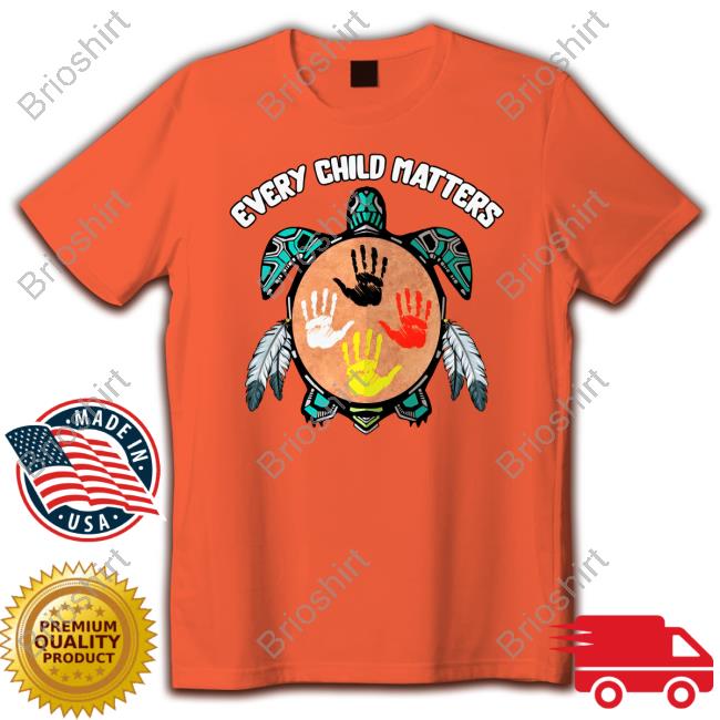 Official Every Child Matters Feather Hand Turtle Shirts