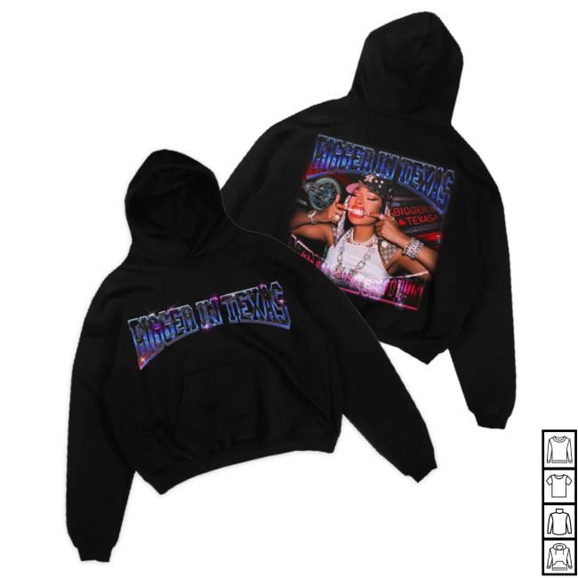 Official Megan Thee Stallion Merch Store Shop Megan Thee Stallion Bit Cover Popover Sweatshirt (Black)