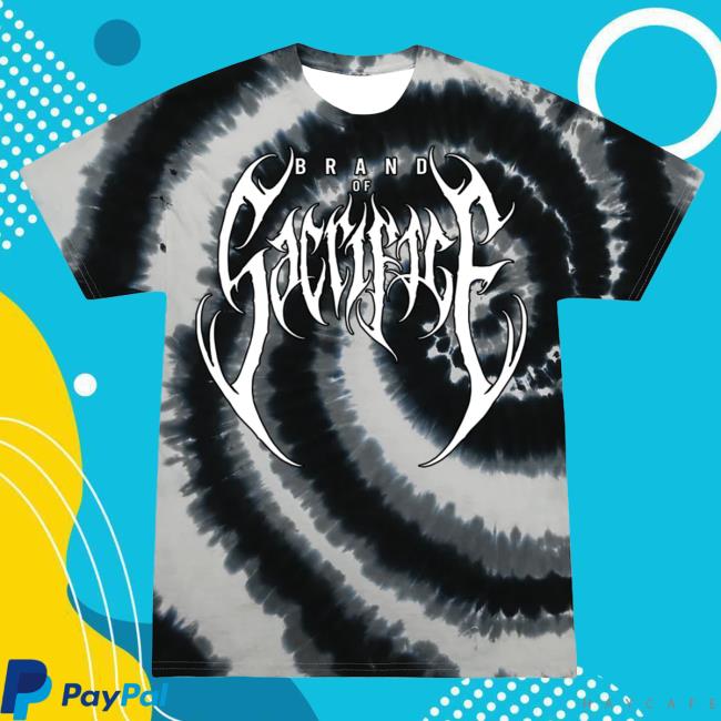 Official Brand Of Sacrifice Merch Sacrifice Black Swirl Tie Dye Shirt 2024