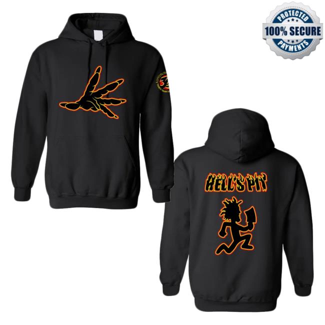 Psychopathic Merch Hell's Pit Crow Hand T Shirt