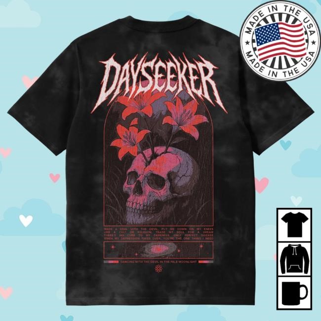 Official Dayseeker Merch Store Dayseeker Creature Metal Dye Shirts
