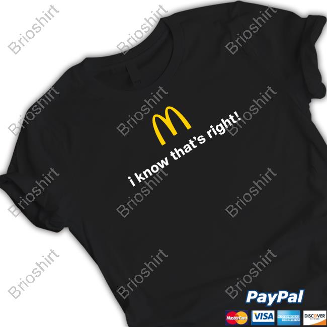 The Cardi B & Offset Meal Merch I Know That's Right Mcdonald's Tee