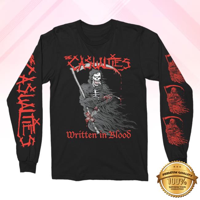 Official Kings Road Merch Store The Casualties Written In Blood | L/S Tee
