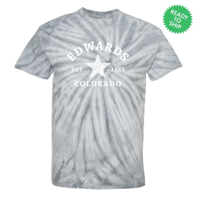Official Hometown Apparel Edwards Colorado Star Tie-Dye Cyclone Pinwheel Shirt New 3D All-Over Printed