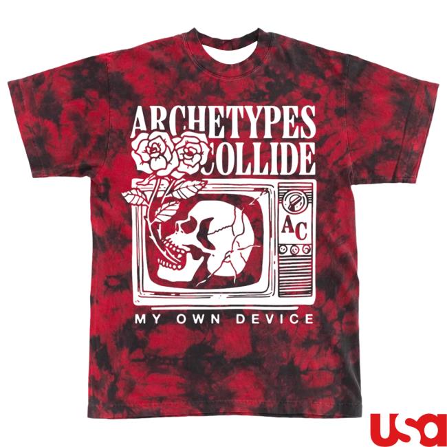 Archetypes Collide "My Own Device" Tie Dye Tee Shirt