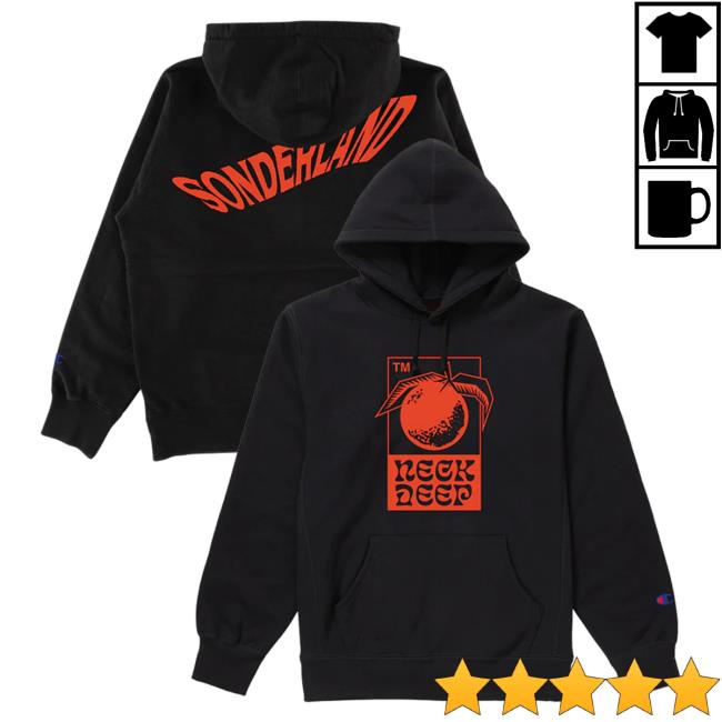 Official Hopeless Records Merch Neck Deep X Champion Sonderland Black Sweatshirts HopelessRecords