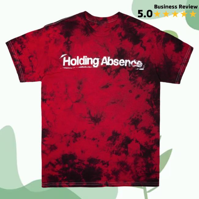 Official Merch Bar Holding Absence Crooked Melody Shirt New Red Tie Dye MerchBar