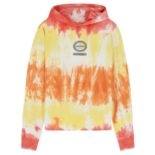 Oversized Hooded Sweatshirt In Tie-Dye