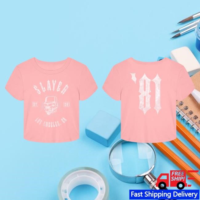 Slayer '81 Pink Baby T Shirt Official Slayer Clothing Store Shop Merch