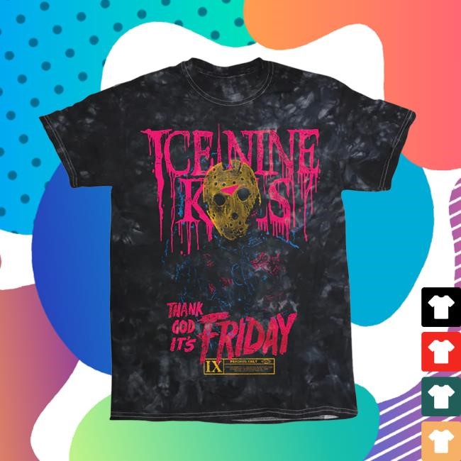 Ice Nine Kills Thank God It’s Fri-Dye Tee Ice Nine Kills Merch Shop
