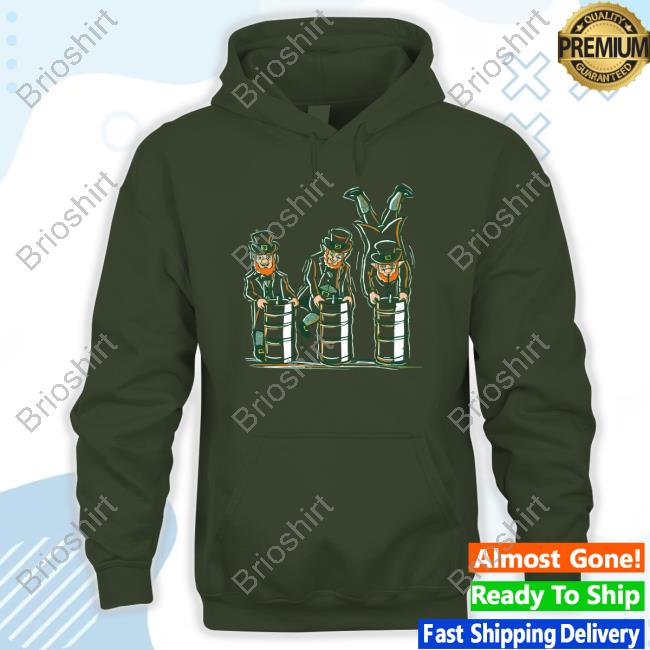 Official Barstool Sports Leprechaun Keg Stand Hooded Sweatshirt